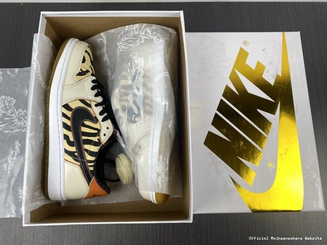 Official Maikesneakers Tiger DH6932-100 Low the Air Jordan 1 OG of Year 0815